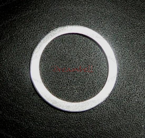 2x Sterling Silver ROUND Flat Ring Pendant Connector 15mm