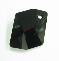 1x Swarovski Elements Crystal 6680 Jet Black Cosmic Pendant 40mm
