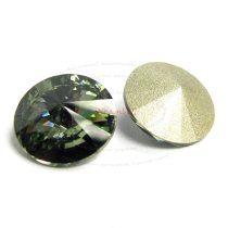 2x Swarovski Elements Rivoli Stone Crystal 1122 Black Diamond 14mm