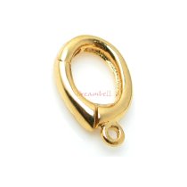 1x 14k Gold SILVER Pearl Bail CLASP Shortener Enhancer