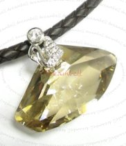 1x Sterling Silver Swan CZ Crystal BAIL SLIDER PENDANT CONNECTOR