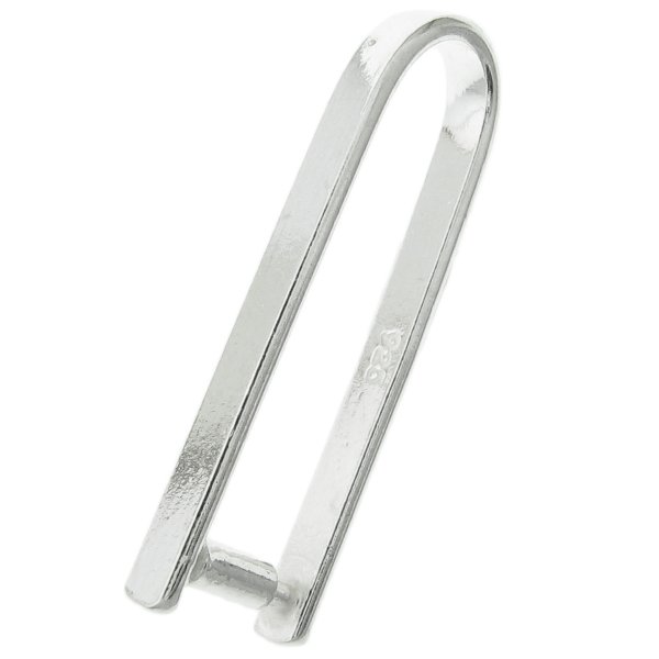 1x Sterling Silver Pendant Conncetor Bail Clasp 23mm