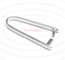 1x Sterling Silver Pendant Conncetor Bail Clasp 23mm