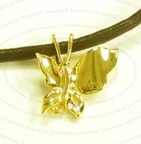 1x Sterling SILVER BAIL CLASP BUTTERFLY PENDANT RING CONNECTOR