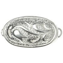 1x Sterling Silver 1 Strand Flower Pearl Box Bead Clasp 17mm