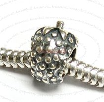 antique sterling silver Strawberry Bead for European Charm Bracelets