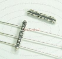 2x Sterling silver 3 Strand Flower bead spacer 15.8mm