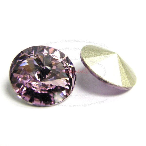 6x Swarovski Elements Rivoli Stone Crystal 1122 Light Amethyst 12mm