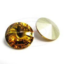 6x Swarovski Elements Rivoli Round Stone Crystal 1122 Topaz 12mm