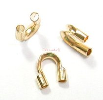 10x 14K Gold Filled Cable and Stringing Thimble Wire guard (.045 Inch Hole)