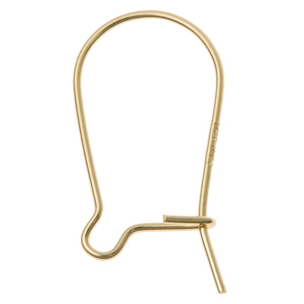 10x 14K Gold Filled KIDNEY EARWIE EAR WIRE EARRING HOOK