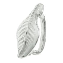 2x Sterling Silver PENDANT Connector Leaf Bail CLASP