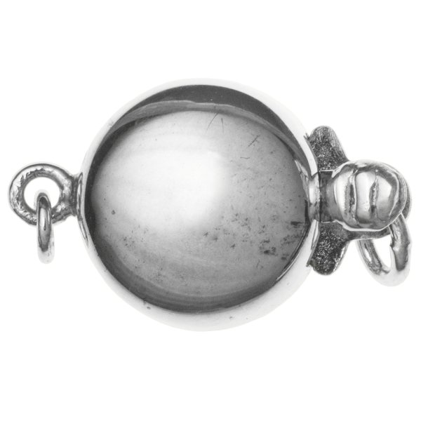 1x Sterling Silver Pearl Box Clasp 1 Strand Secure & Decorative Jewelry Closure