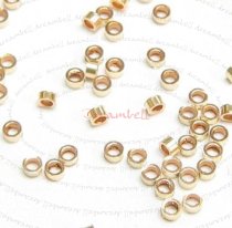 50x 14k Gold Filled Crimp Beads 2x1mm Tube 2mm