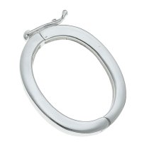 1x Sterling Silver Oval Pearl Connector / Necklace Shortener Enhancer Clasp