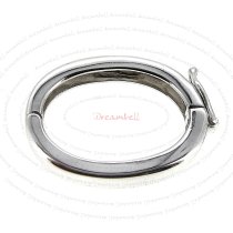 1x Sterling Silver Oval Pearl Connector / Necklace Shortener Enhancer Clasp