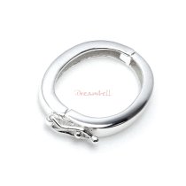 1x Sterling Silver Oval Pearl Connector / Necklace Shortener Enhancer Clasp