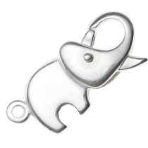 1x Sterling Silver BRIGHT ELEPHANT LOBSTER CLASP BEAD