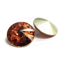 6x Swarovski Elements Rivoli Round Stone Crystal 1122 Padparadscha 12mm