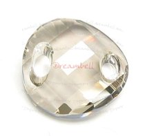 1 Swarovski Elements Crystal 3221 Twist Sew-on Silver Shade 18mm