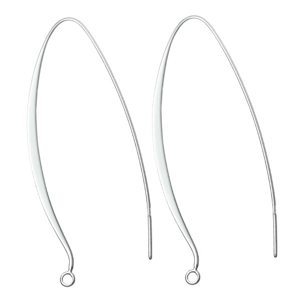 925 Sterling Silver Earwires French Hook Dangle Earring Connector
