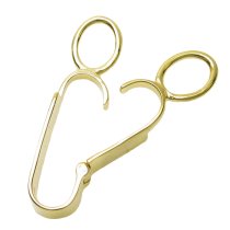 14K Real Gold Plated over STR SILVER DONUT HOLDER CHANGEABLE PENDANT BAIL CLASP SLIDER