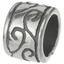 Sterling Silver Bead Tube for European Charm Bracelets 7.5mm