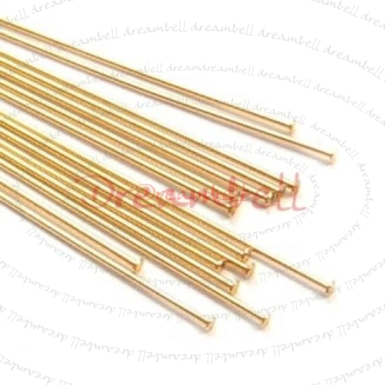 10x 14K Gold Filled Headpins 1.5mm DOMED Head pins 24ga 1.5"