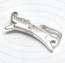 1x Sterling Silver BRIGHT DOG LOBSTER CLASP BEAD 22.8mm