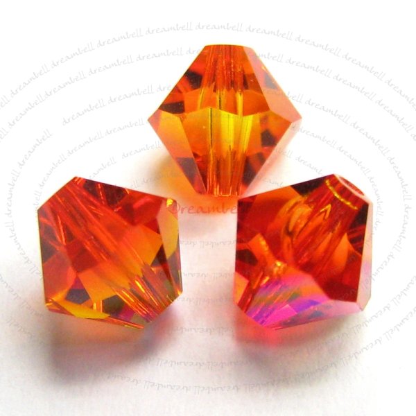 6mm Bicone - AB Coating