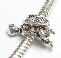 Sterling Silver SEA TURTLE TORTOISE Bead for European Charm Bracelets