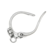 2x STR SILVER LEVERBACK Daisy Flower lever back EAR wire