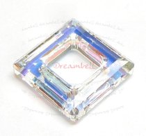 Swarovski Elements 4439 Square Frame Clear AB 14mm