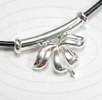 1x STERLING SILVER BAIL RIBBON SLIDE PENDANT CONNECTOR