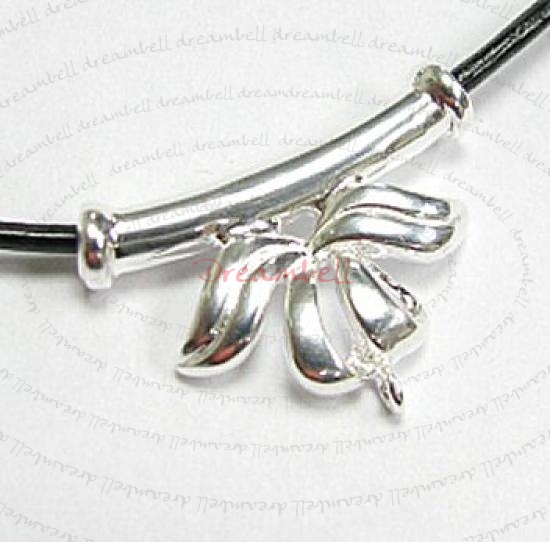 1x STERLING SILVER BAIL RIBBON SLIDE PENDANT CONNECTOR