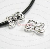 1x STERLING SILVER BAIL FLOWER SLIDE PENDANT CONNECTOR