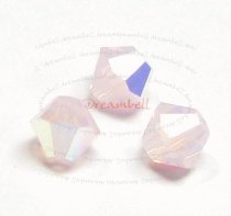 24x Swarovski Elements Bicone Crystal 5301 Rose Water Opal AB 4mm