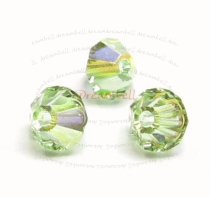 24x Swarovski Elements Bicone Crystal 5301 Chrysolite AB 4mm