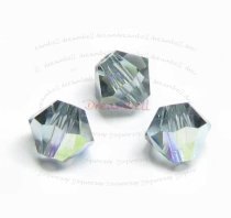 24x Swarovski Elements Bicone Crystal 5301 Indian Sapphire AB 4mm