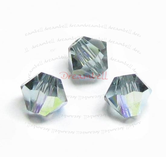 24x Swarovski Elements Bicone Crystal 5301 Indian Sapphire AB 4mm