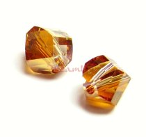 6x Swarovski Elements5020 Clear Helix Copper Crystal Elements 8mm