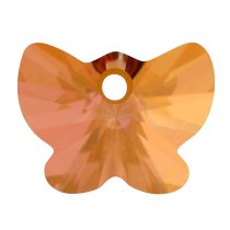 1x Swarovski Elements Crystal 6754 18mm Butterfly Pendant Copper