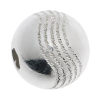 1x Sterling Silver STARDUST WAVE Round bead 8mm