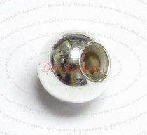 Sterling Silver SMART BEAD Round with rubber 8mm for European Charm Bracelets