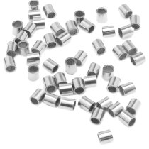 ~160 1gram Sterling Silver CRIMP BEAD 1x1.1 mm Tube Spacer