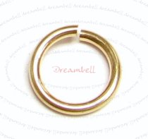 10x 14K Gold Filled Open Jump Rings 8mm 18 gauge Wire