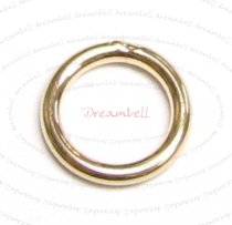 6x 14K Gold Filled Closed Soldered Jump Rings 7mm 18gauge Wire