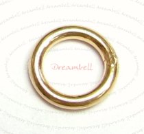 6x 14K Gold Filled Closed Soldered Jump Rings 6mm 18gauge Wire