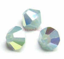 24x Swarovski Elements Bicone Crystal 5301 Pacific Opal AB 4mm