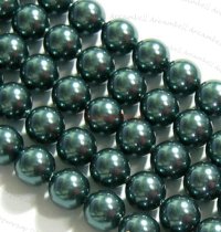 4x Swarovski Crystal Pearls 5810 Round Tahitian-Look 12mm